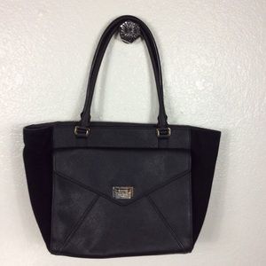 Kate Spade black leather suede purse